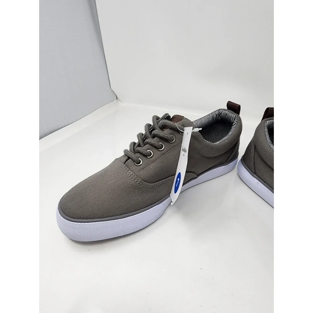 Goodfellow & Co Mens Brady Canvas Sneakers Gray Cotton Casual Size 7